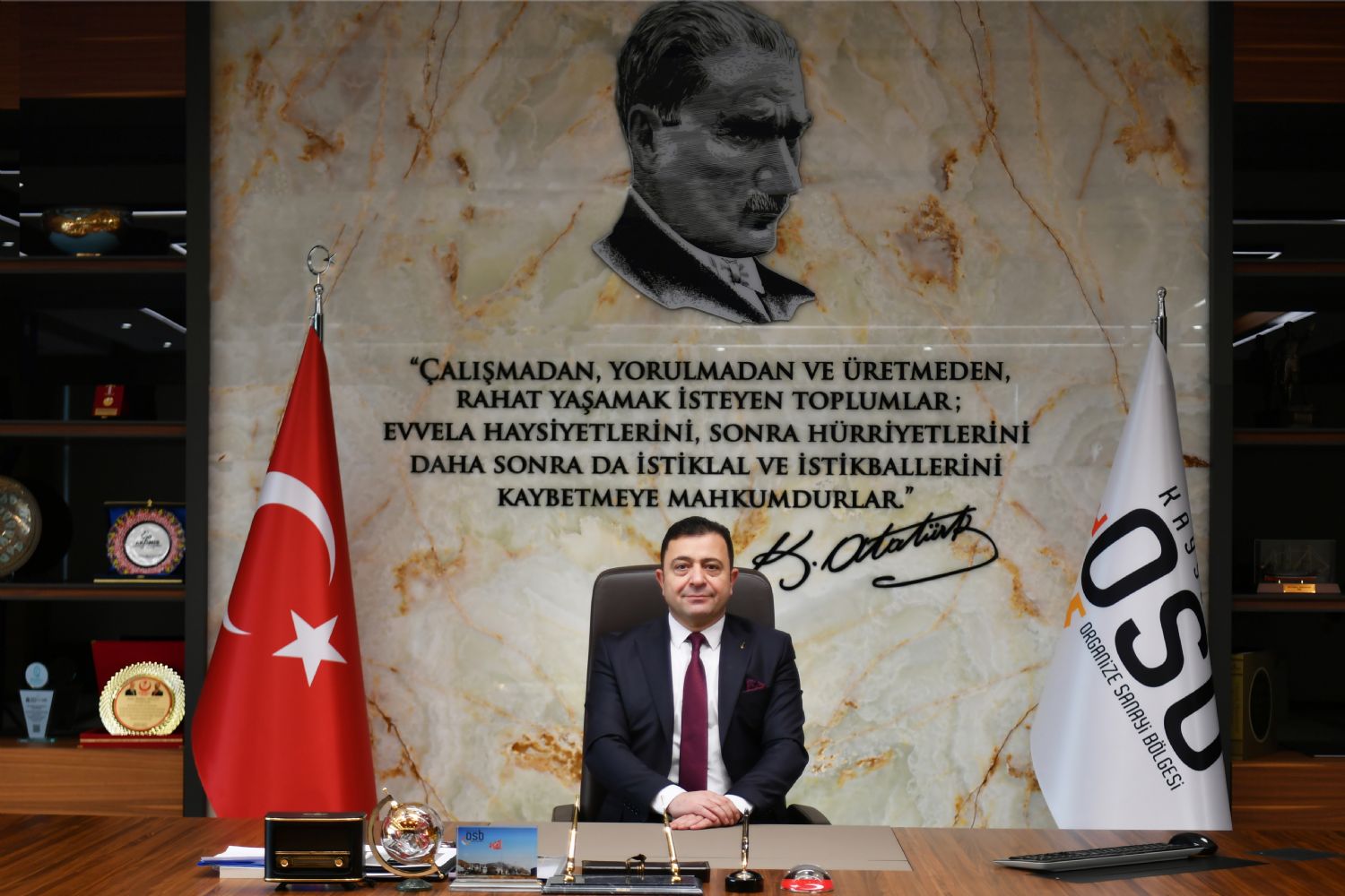 Kayseri OSB Başkanı Mehmet Yalçın’dan 10 Kasım mesajı 