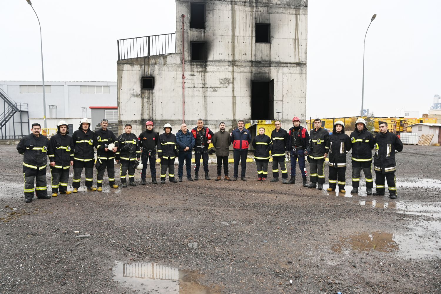 Kayseri OSB İtfaiyesi ve Gaziantep OSB İtfaiyesi ortak tatbikat yaptı