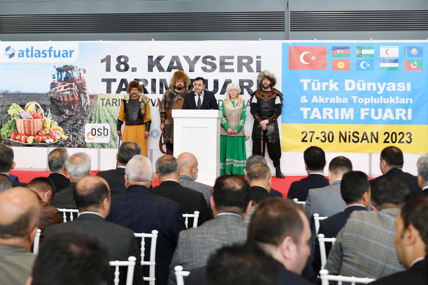 Kayseri OSB Başkanı Yalçın, 18. Kayseri Tarım Fuarı açılışında konuştu