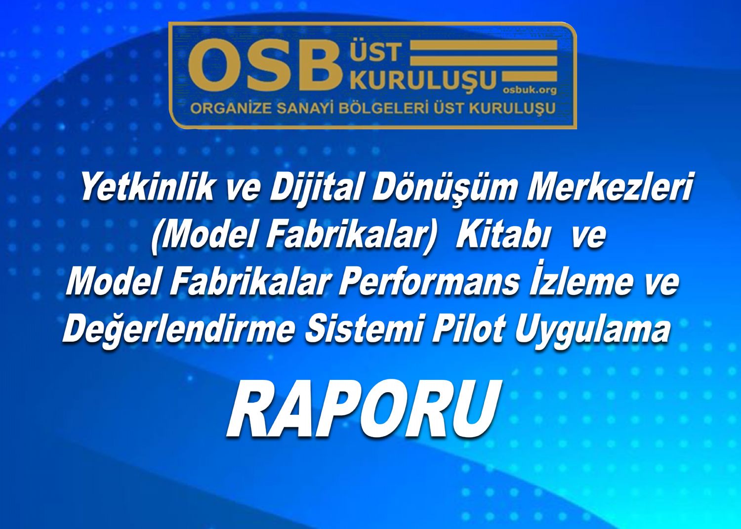 OSBÜK Yetkinlik ve Dijital Dönüşüm Merkezleri (Model Fabrikalar) Kitabı ve Model Fabrikalar Performans İzleme ve Değerlendirme Sistemi Pilot Uygulama Raporu