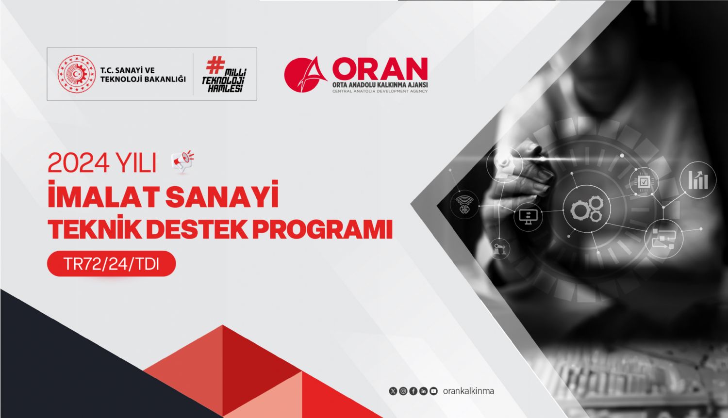 ORAN Kalkınma Ajansı İmalat Sanayi Teknik Destek Programı Bilgilendirme Toplantısı Duyurusu